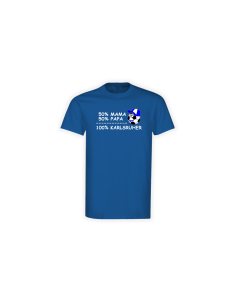 Kinder T-Shirt "50% Mama, 50% Papa, 100% Karlsruher"