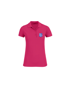Besticktes Girly Polo-Shirt "1894-Logo"  fuchsia