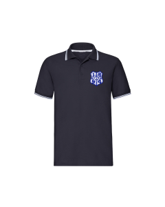 Besticktes Polo-Shirt "1894-Logo" navy-weiß
