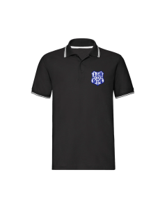 Besticktes Polo-Shirt "1894-Logo" schwarz-weiß