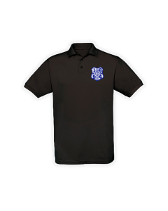 Besticktes Polo-Shirt "1894-Logo" schwarz