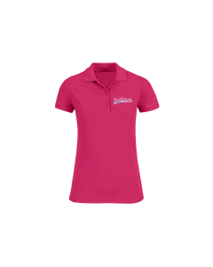 Besticktes Girly Polo-Shirt "Karlsruhe - the Original" fuchsia