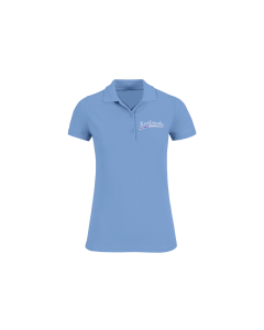 Besticktes Girly Polo-Shirt "Karlsruhe - the Original" hellblau