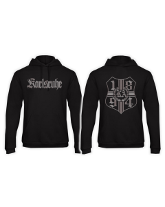 Besticktes Kapuzen Sweat-Shirt „Karlsruhe - 1894“ schwarz