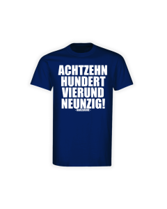 T-Shirt "AchtzehnHundertVierundNeunzig!" navy