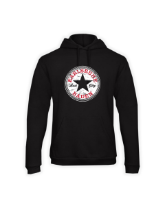 Girly Kapuzen Sweat-Shirt "Karlsruhe - Best City" schwarz
