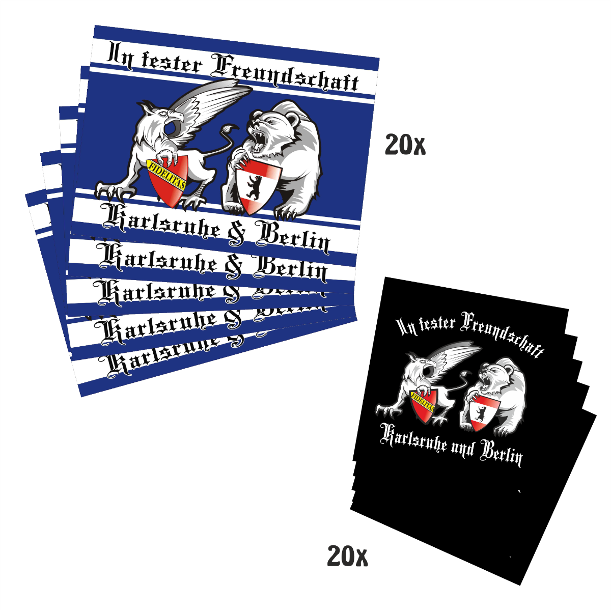 Aufkleberpaket "Freundschaft" (40 Stück)