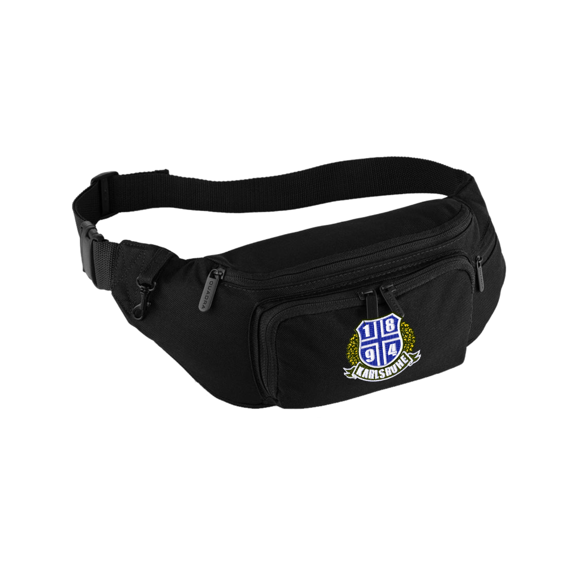 Bestickte Bauchtasche "1894-Logo + Banderole & Kranz" groß
