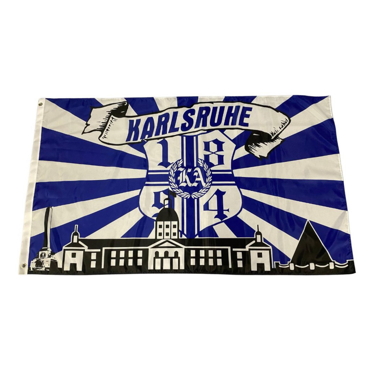 Fahne "Karlsruhe 1894" Silouette 90 x 150cm