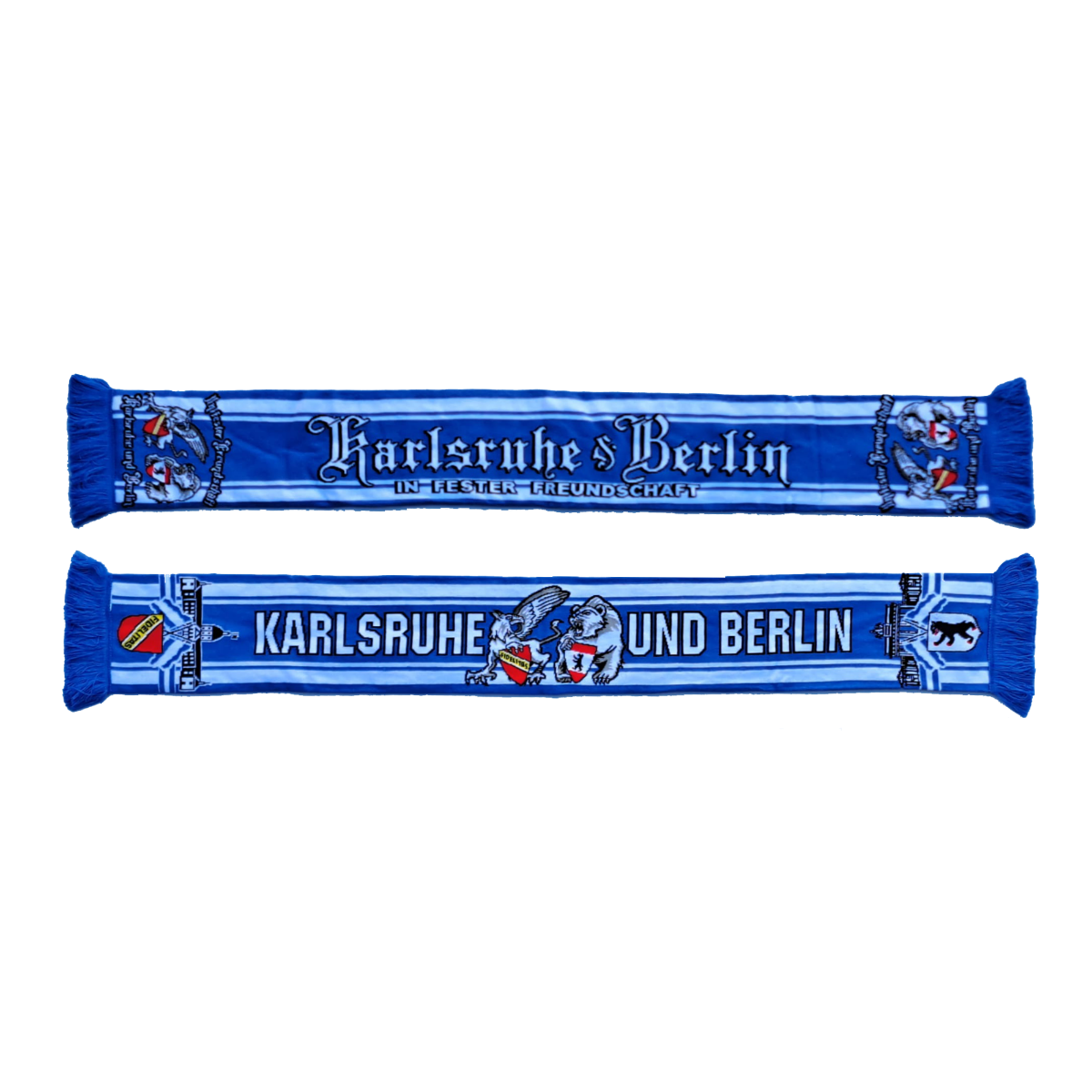 Elastico-Schal „KARLSRUHE & BERLIN - In fester Freundschaft" royal