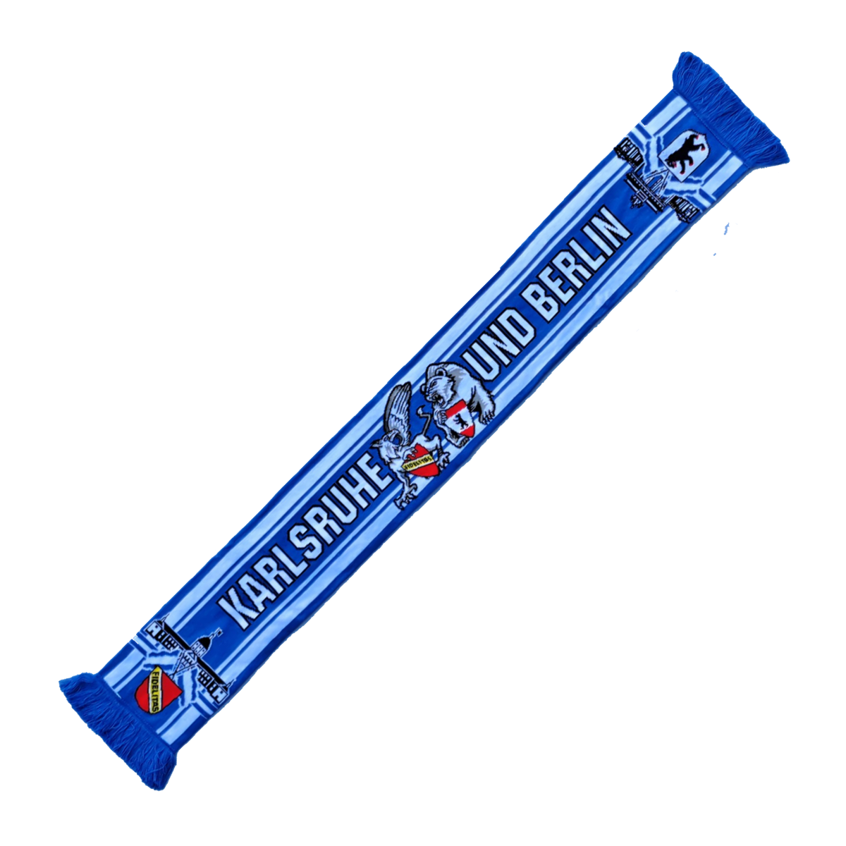 Elastico-Schal „KARLSRUHE & BERLIN - In fester Freundschaft" royal