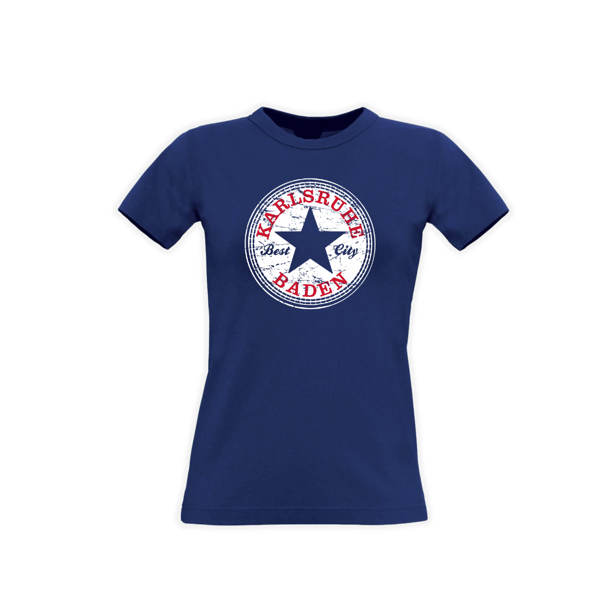 Girly-Shirt "Karlsruhe - Best City" navy
