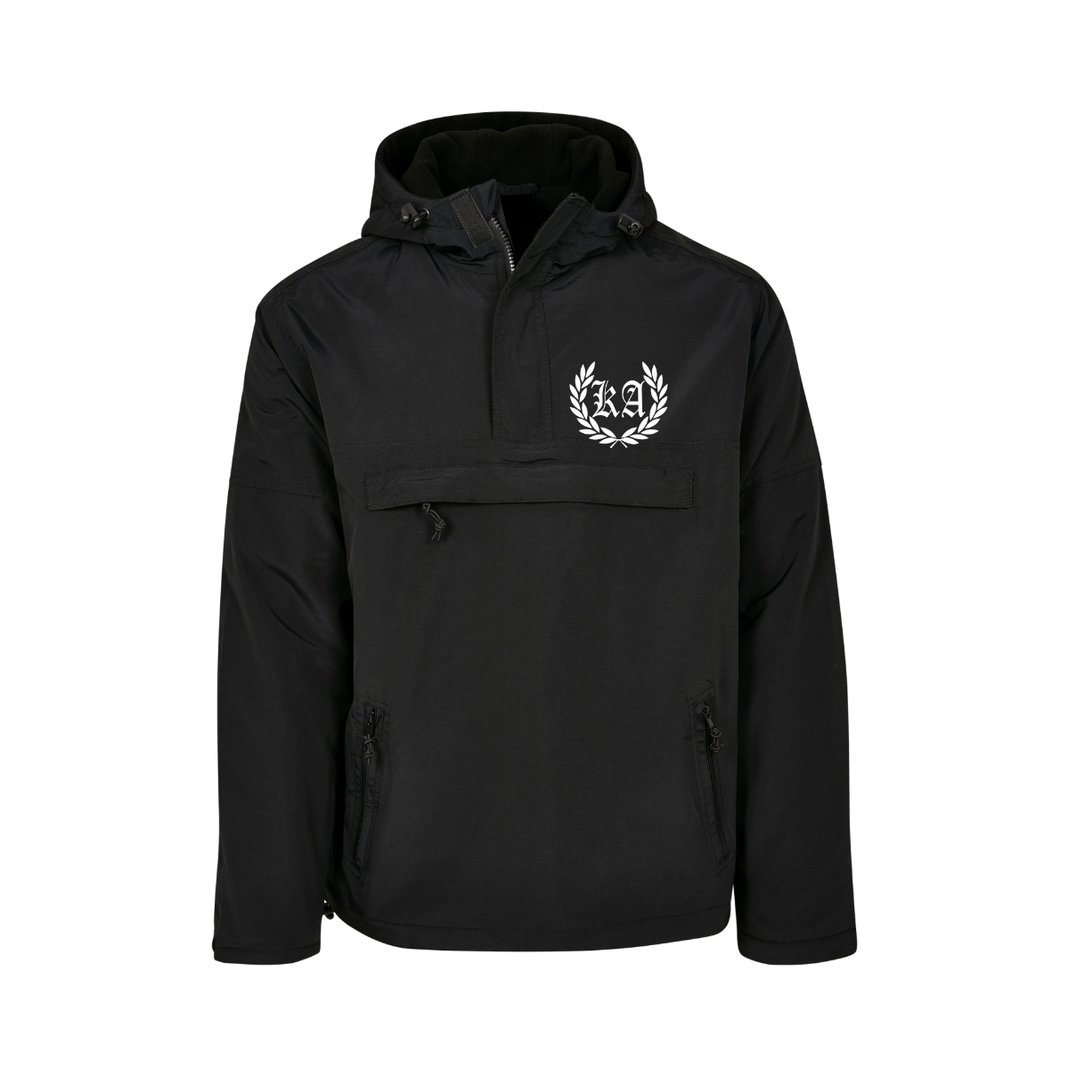Windbreaker "KA + Kranz" schwarz, bedruckt