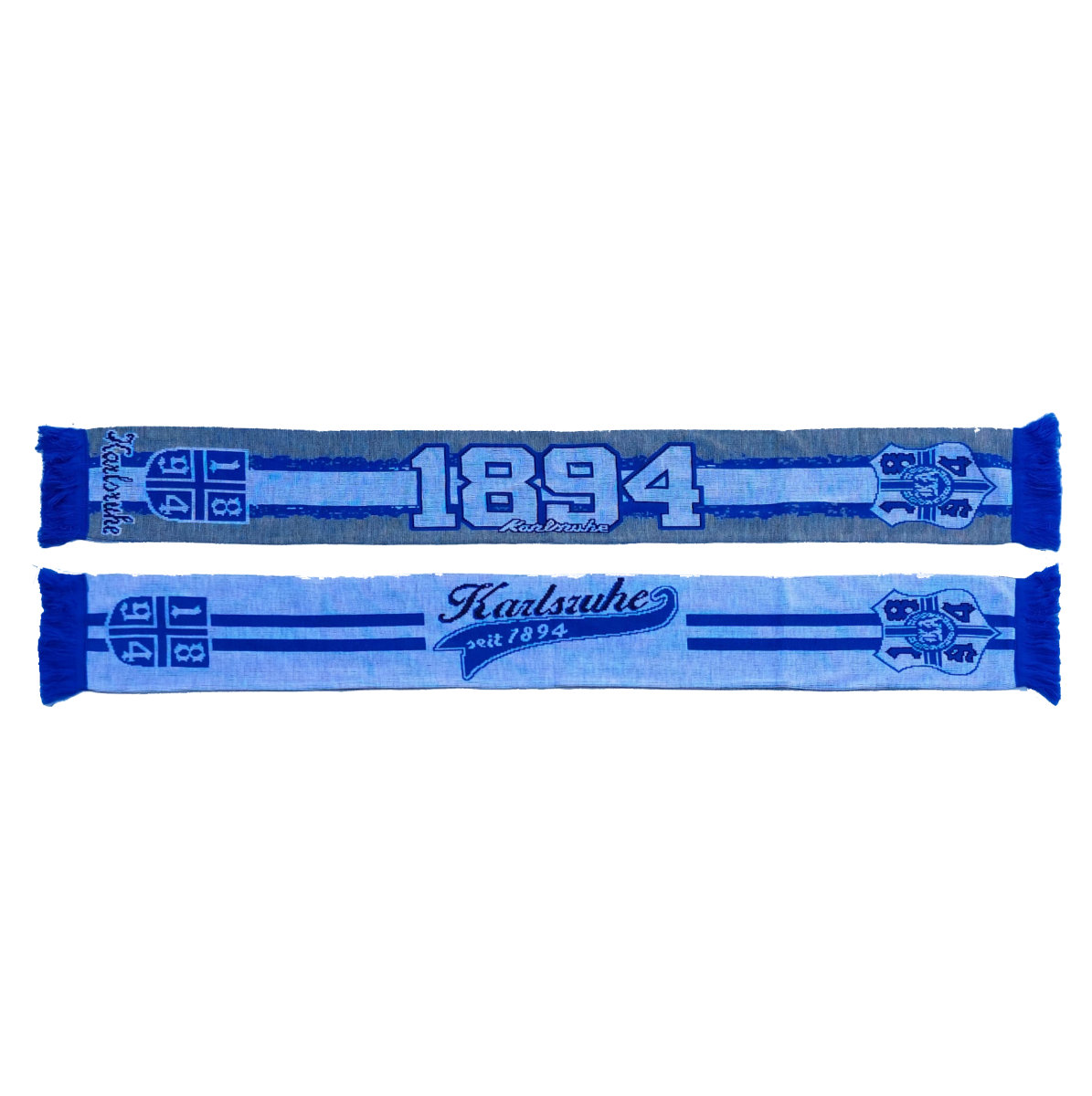 Jacquardschal „1894 Karlsruhe“ grau