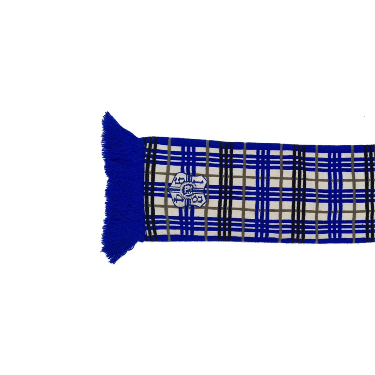Bestickter Elastico-Schal „1894" Karos