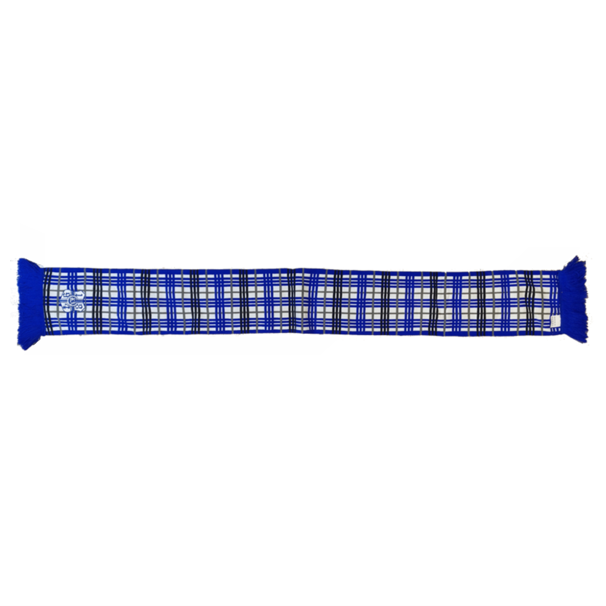 Bestickter Elastico-Schal „1894" Karos