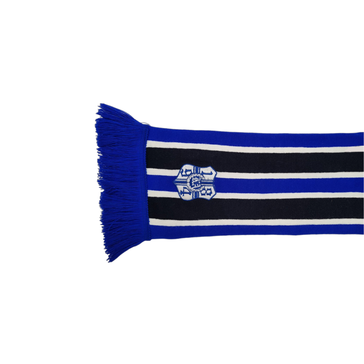 Bestickter Elastico-Schal „1894" Längsstreifen