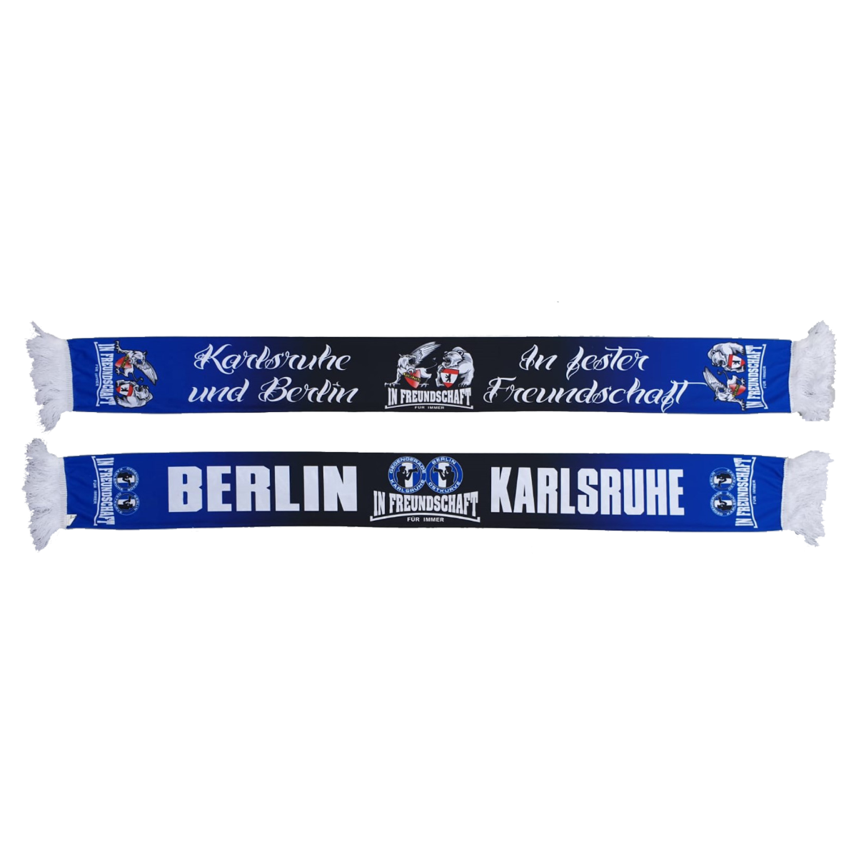 Polyesterschal „Karlsruhe & Berlin“ schwarz