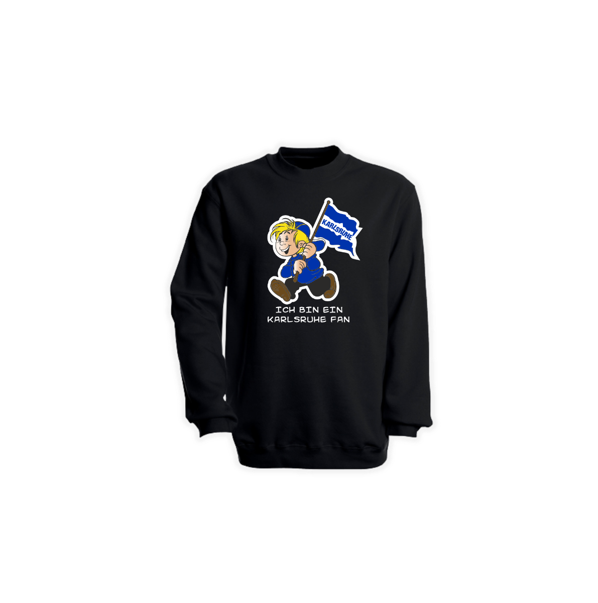 Kinder Sweat-Shirt "Ich bin ein Karlsruhe Fan"