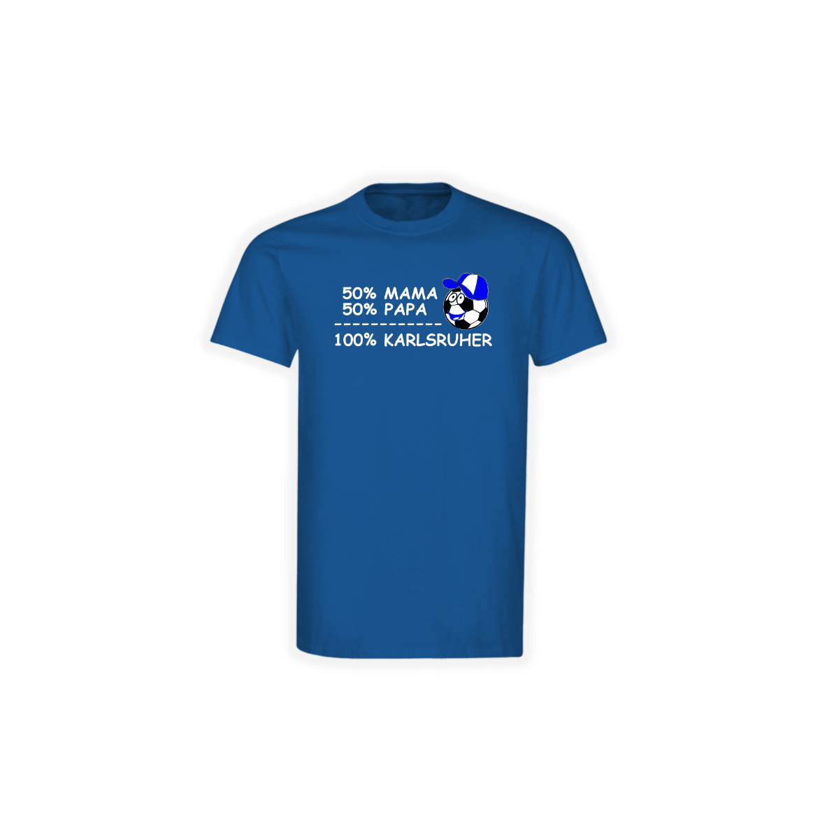 Kinder T-Shirt "50% Mama, 50% Papa, 100% Karlsruher"