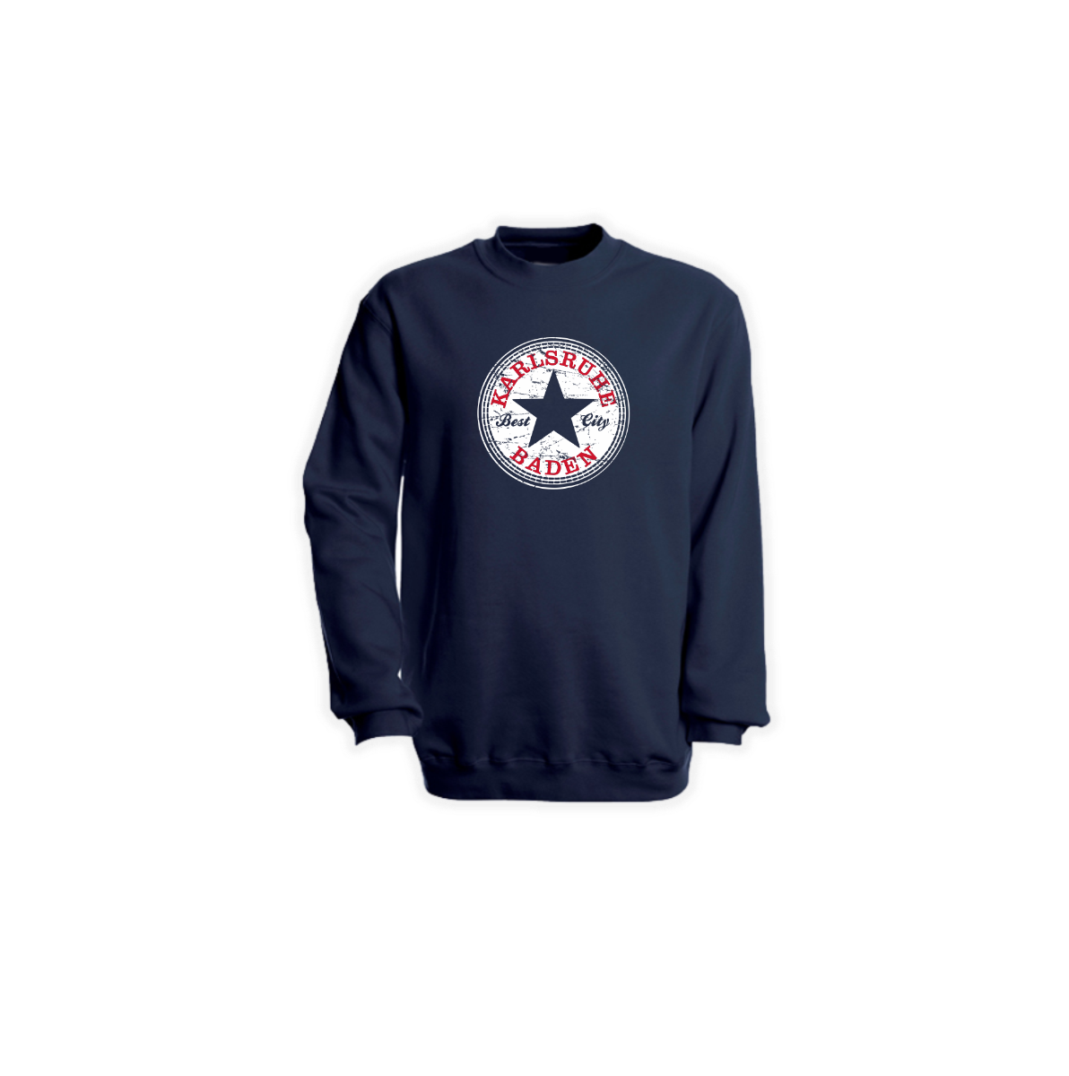 Kinder Sweat-Shirt "Karlsruhe - Best City" schwarz