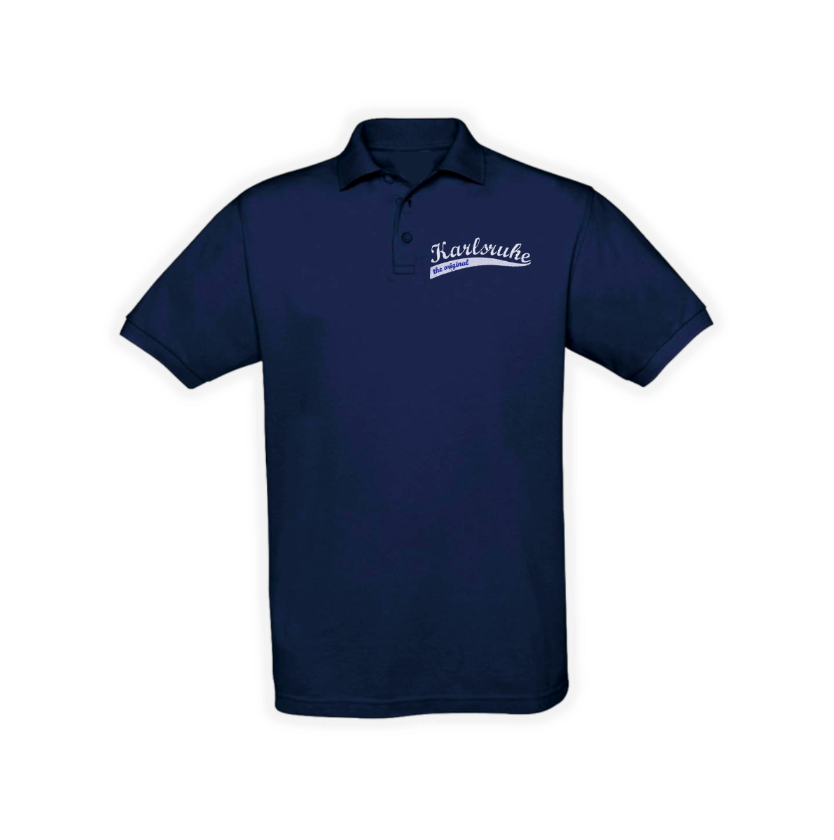 Besticktes Polo-Shirt "Karlsruhe - the Original" navy