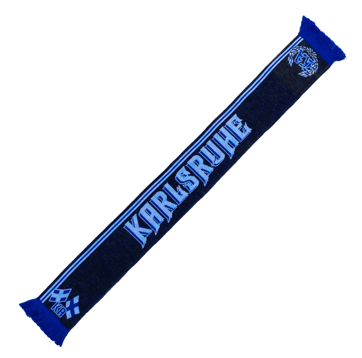 Jacquardschal „Karlsruhe – Blau und weiss ein Leben lang“
