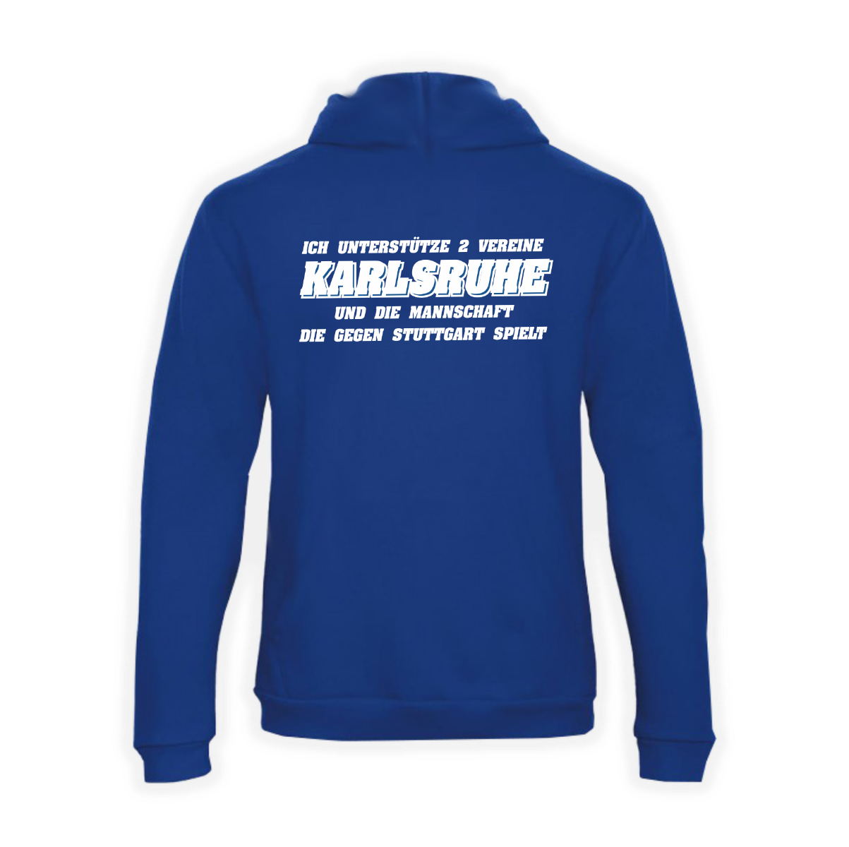 Kapuzen Sweat-Shirt "Karlsruhe 1894 - Ich unterstütze 2 Vereine"