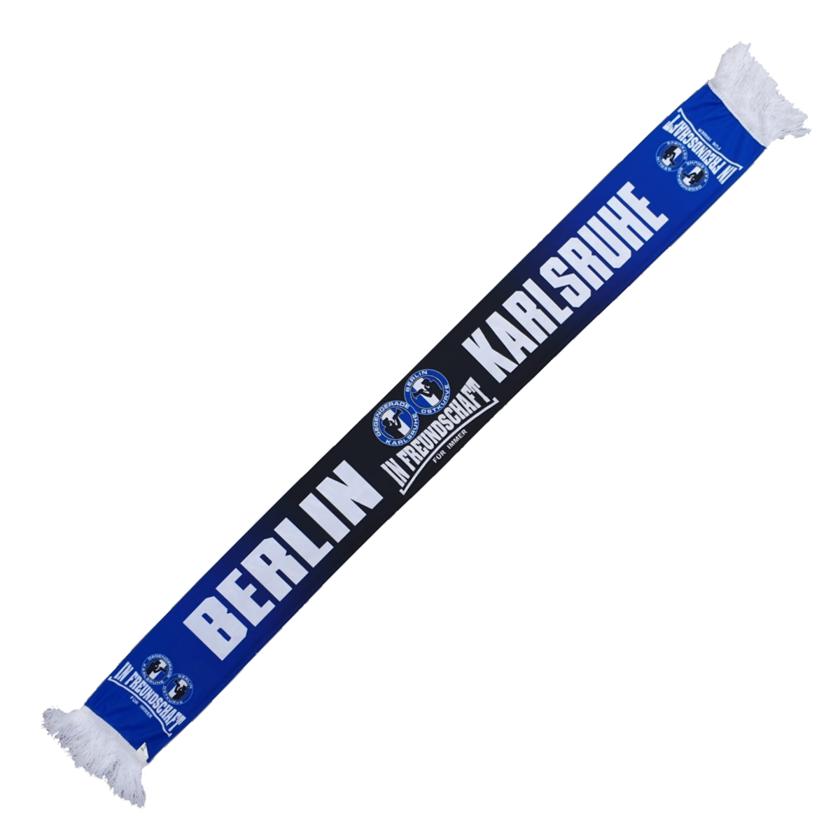 Polyesterschal „Karlsruhe & Berlin“ schwarz