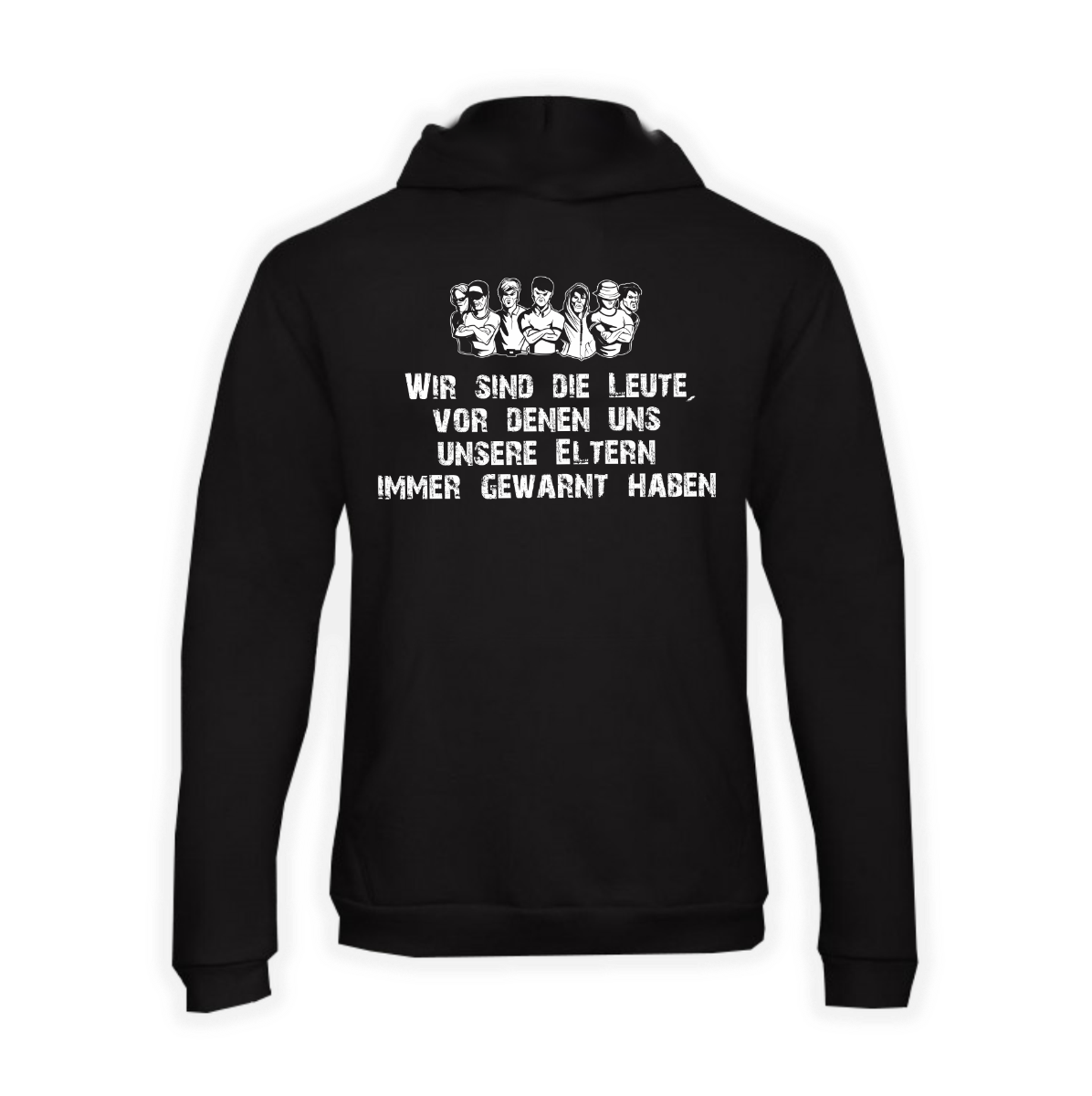 Kapuzen Sweat-Shirt "Karlsruhe, die üblichen Verdächtigen - Wir sind die Leute"