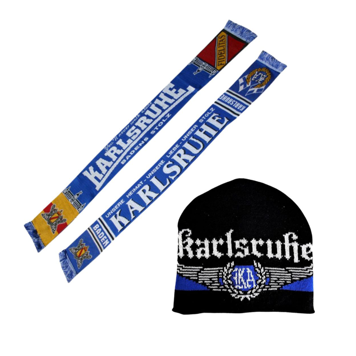 SET 7 „Karlsruhe" Jacquardschal & Wollmütze