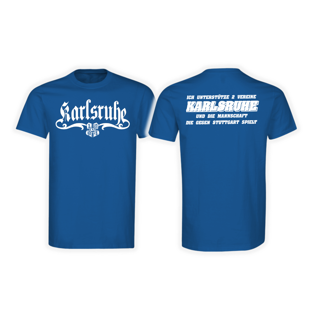 T-Shirt "Karlsruhe 1894 - Ich unterstütze 2 Vereine"
