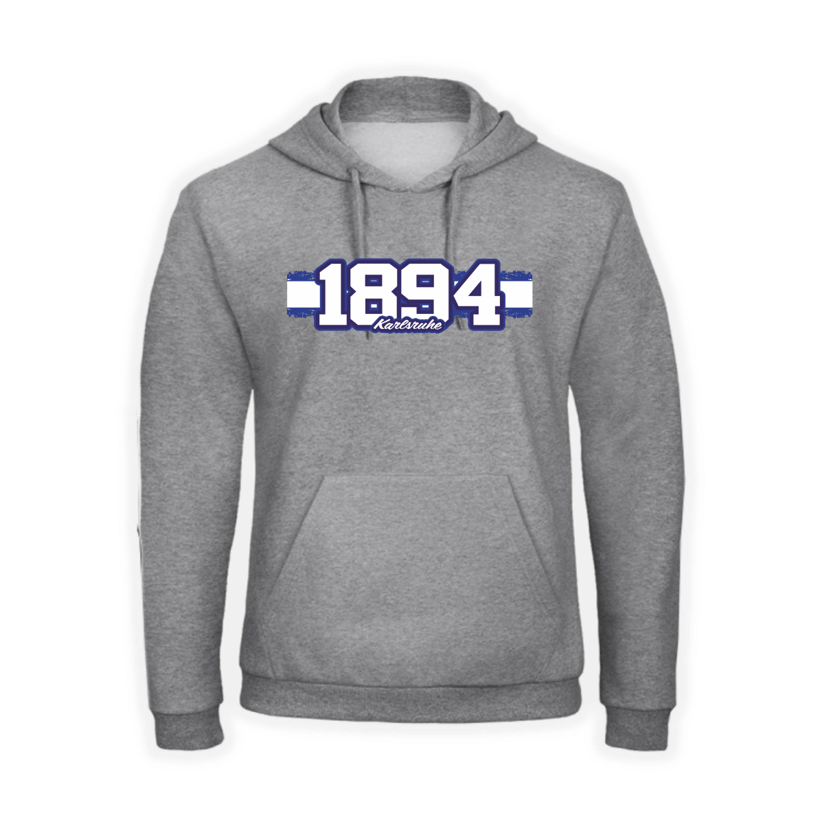 Kapuzen Sweat-Shirt "1894 - Karlsruhe" grau