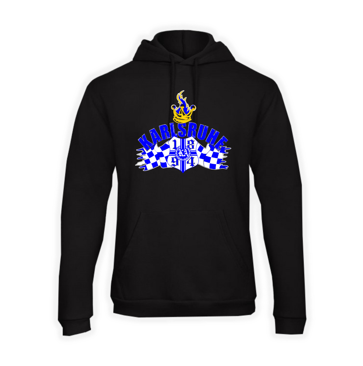 Girly Kapuzen Sweat-Shirt "Karlsruhe - 1894 - Krone"