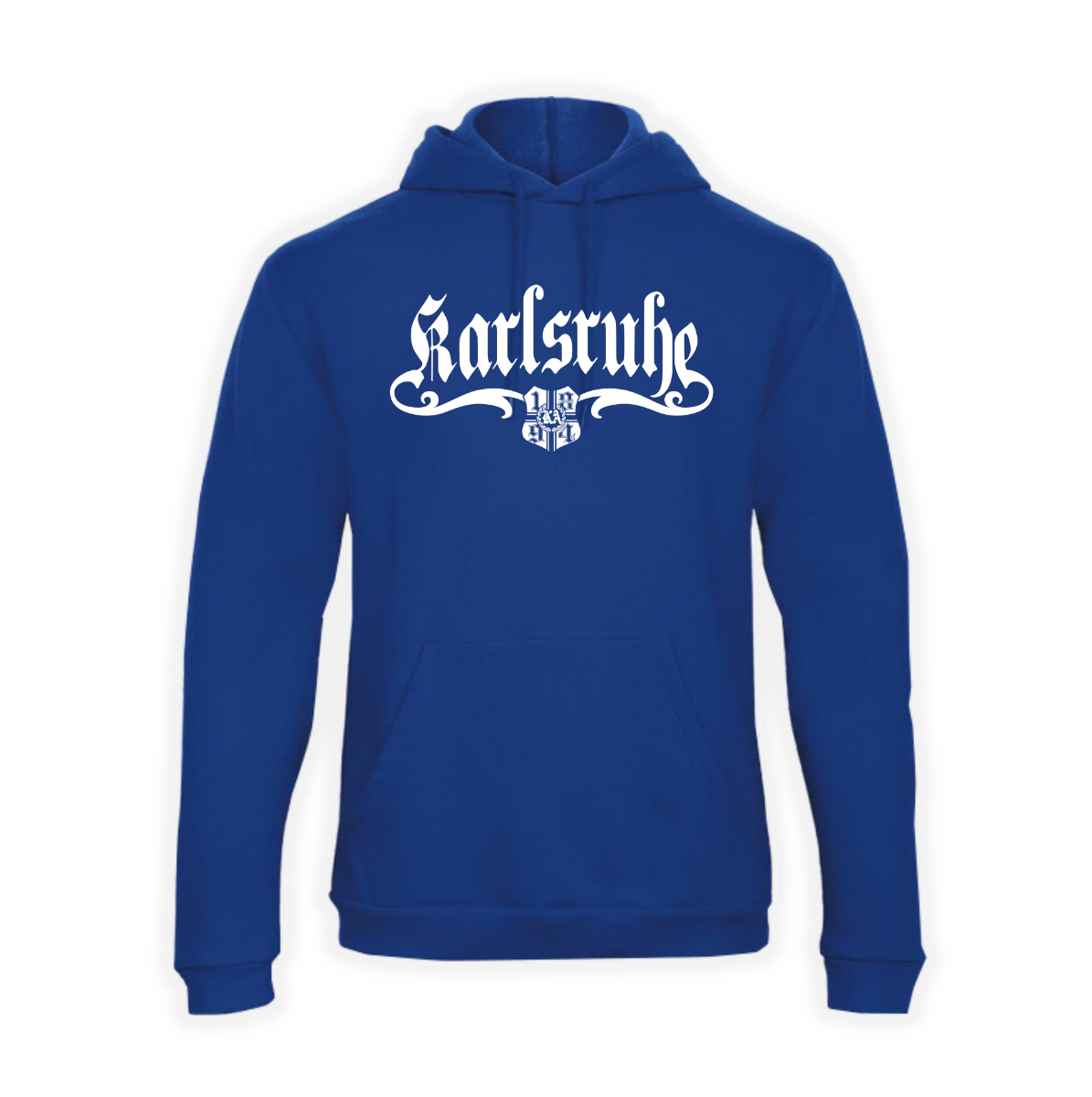 Kapuzen Sweat-Shirt "Karlsruhe 1894 - Ich unterstütze 2 Vereine"