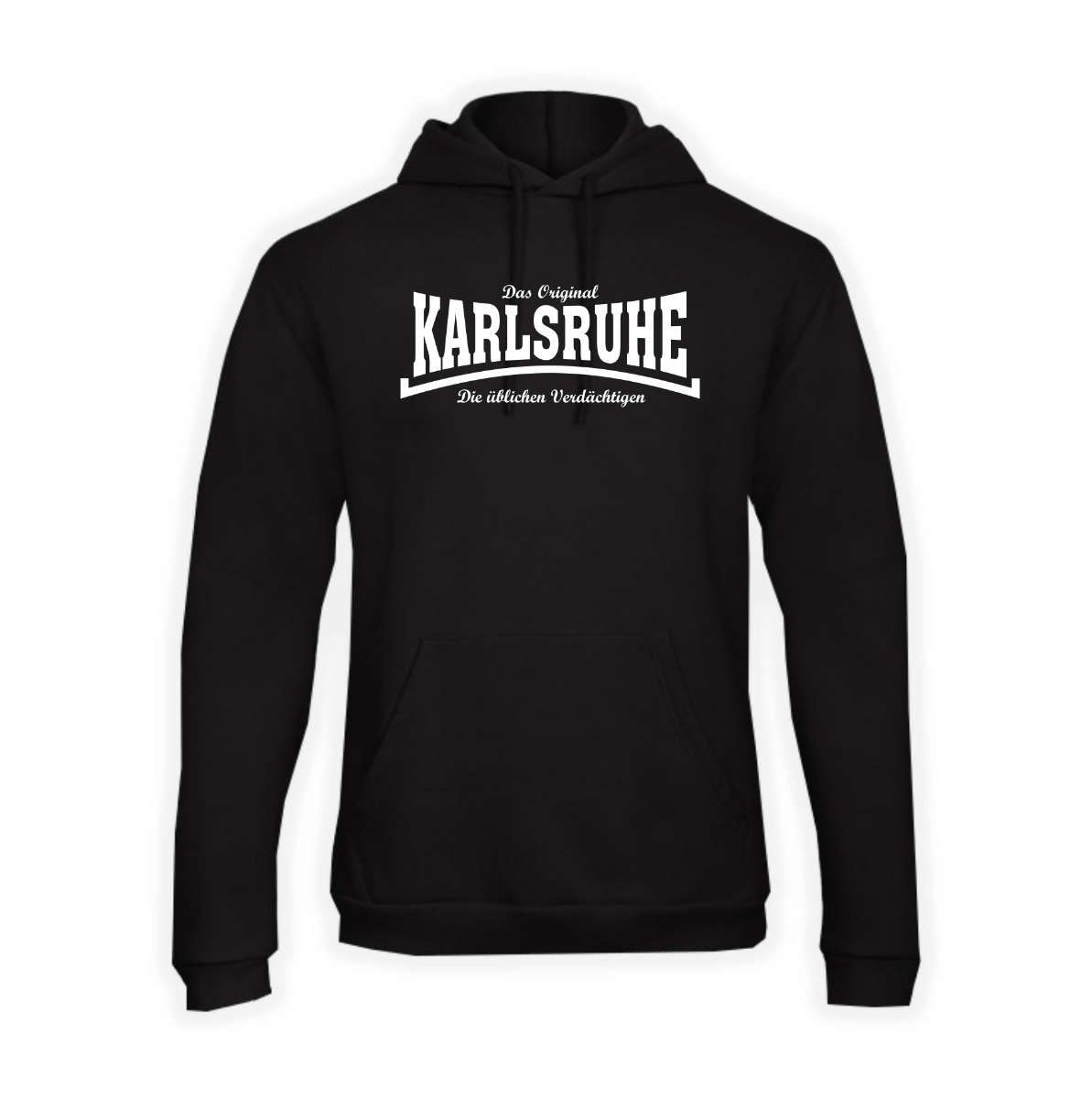 Kapuzen Sweat-Shirt "Karlsruhe, die üblichen Verdächtigen - Wir sind die Leute"