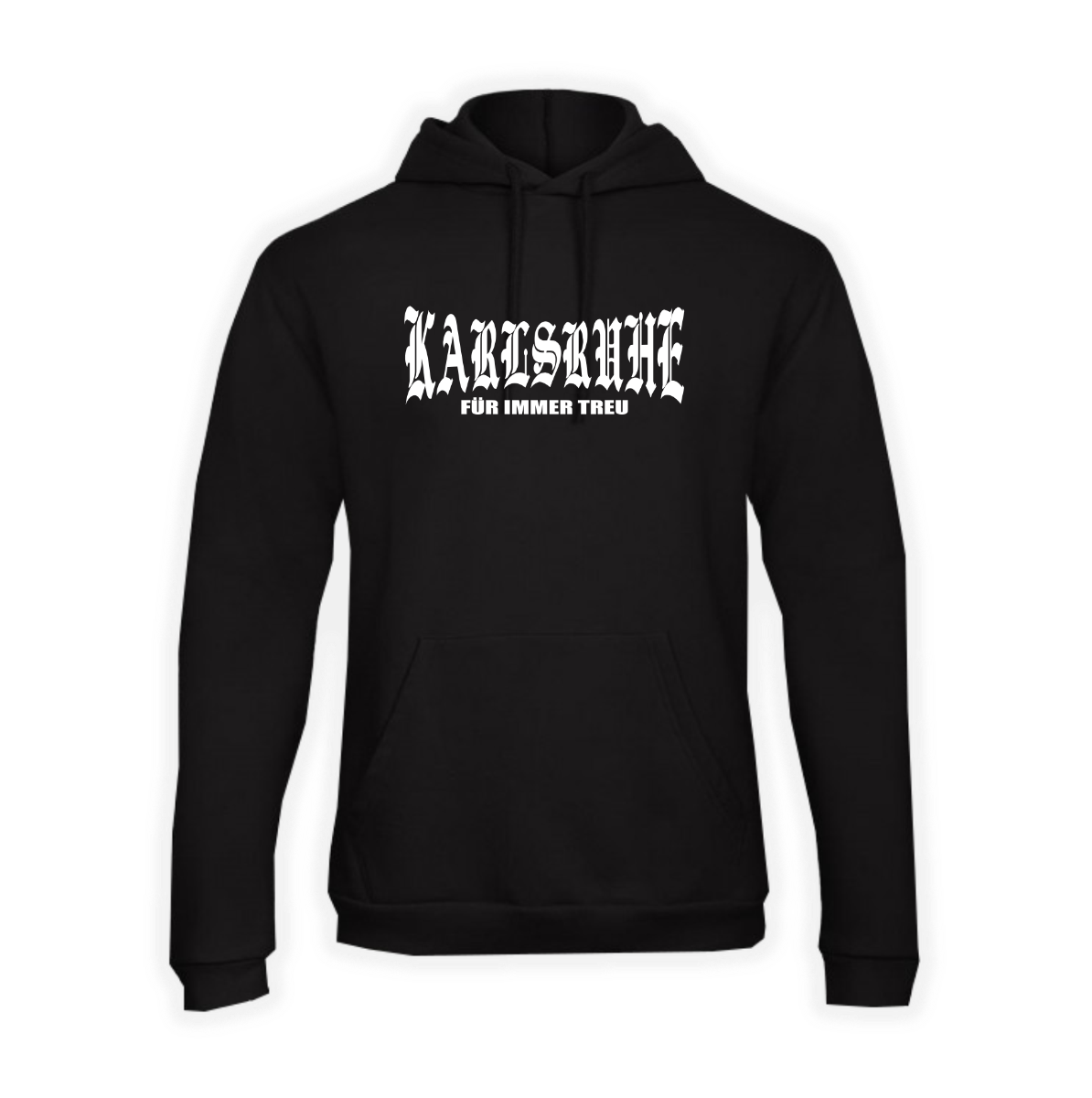 Kapuzen Sweat-Shirt "Karlsruhe, für immer treu - Keiner mag uns, scheissegal"