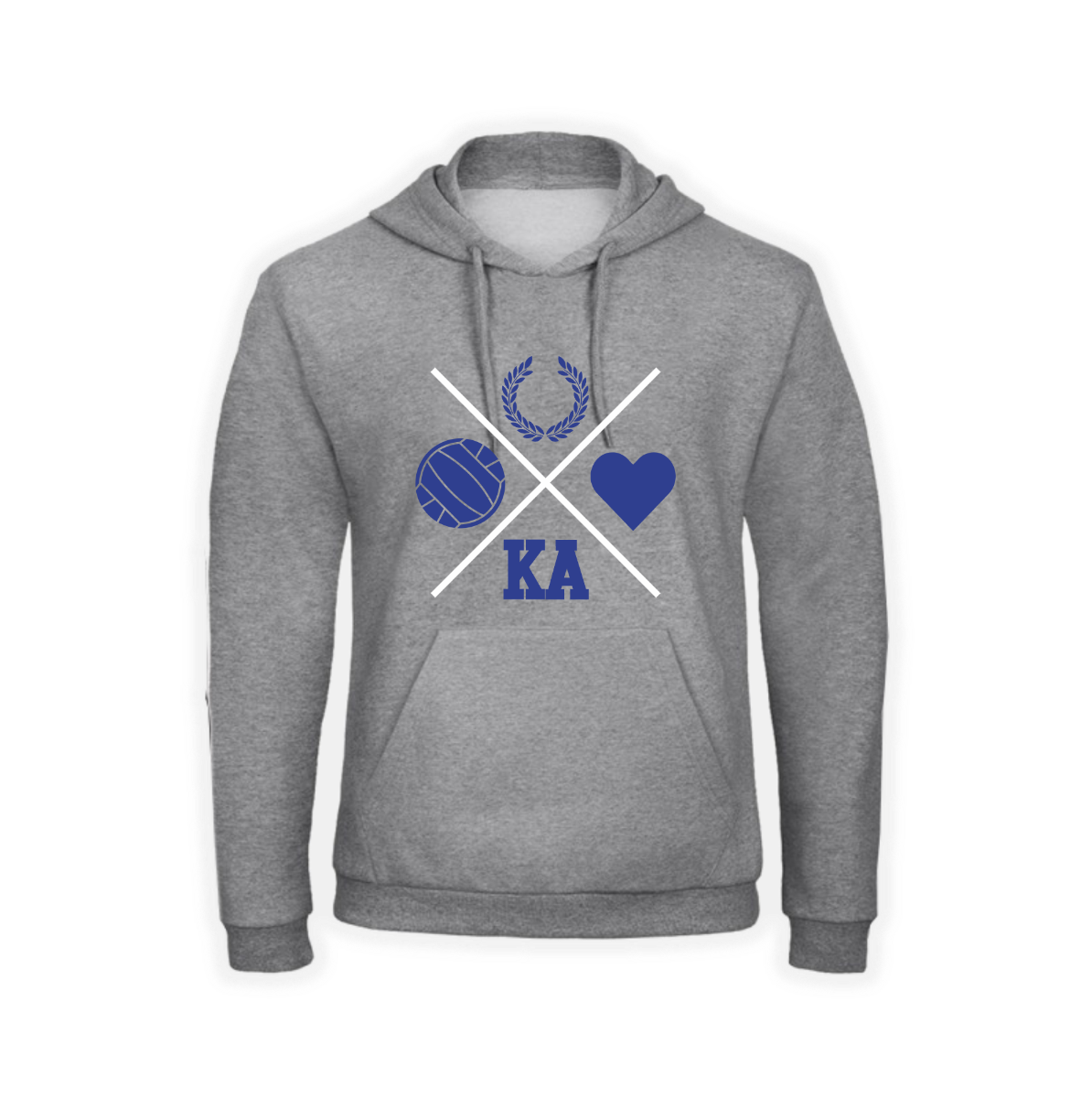 Kapuzen Sweat-Shirt "KA" Kreuz