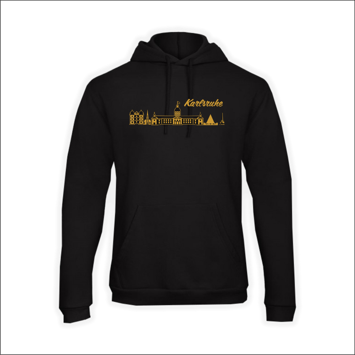 Kapuzen Sweat-Shirt "Karlsruhe" Skyline