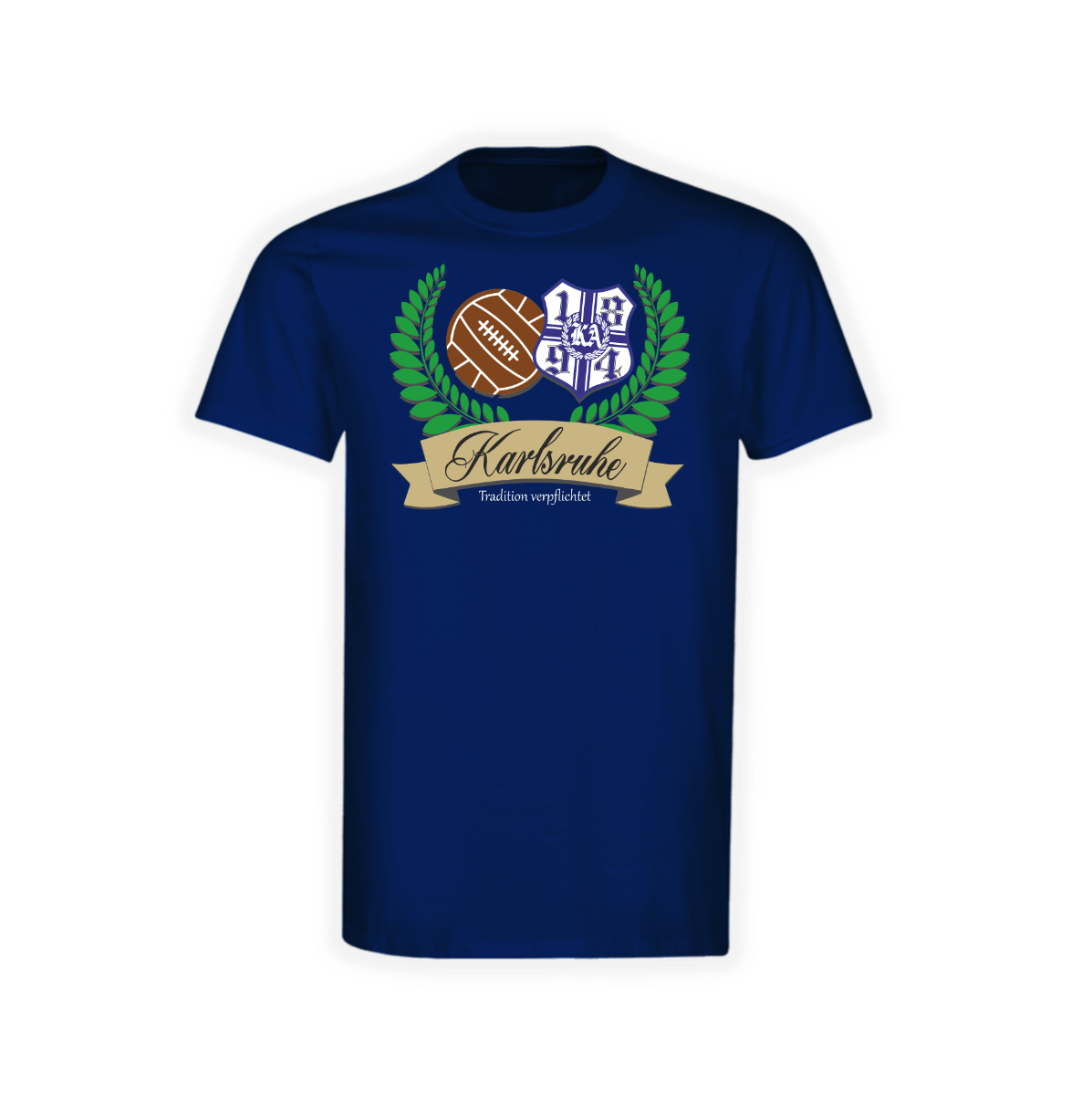 T-Shirt "Karlsruhe - Tradition verpflichtet" navy