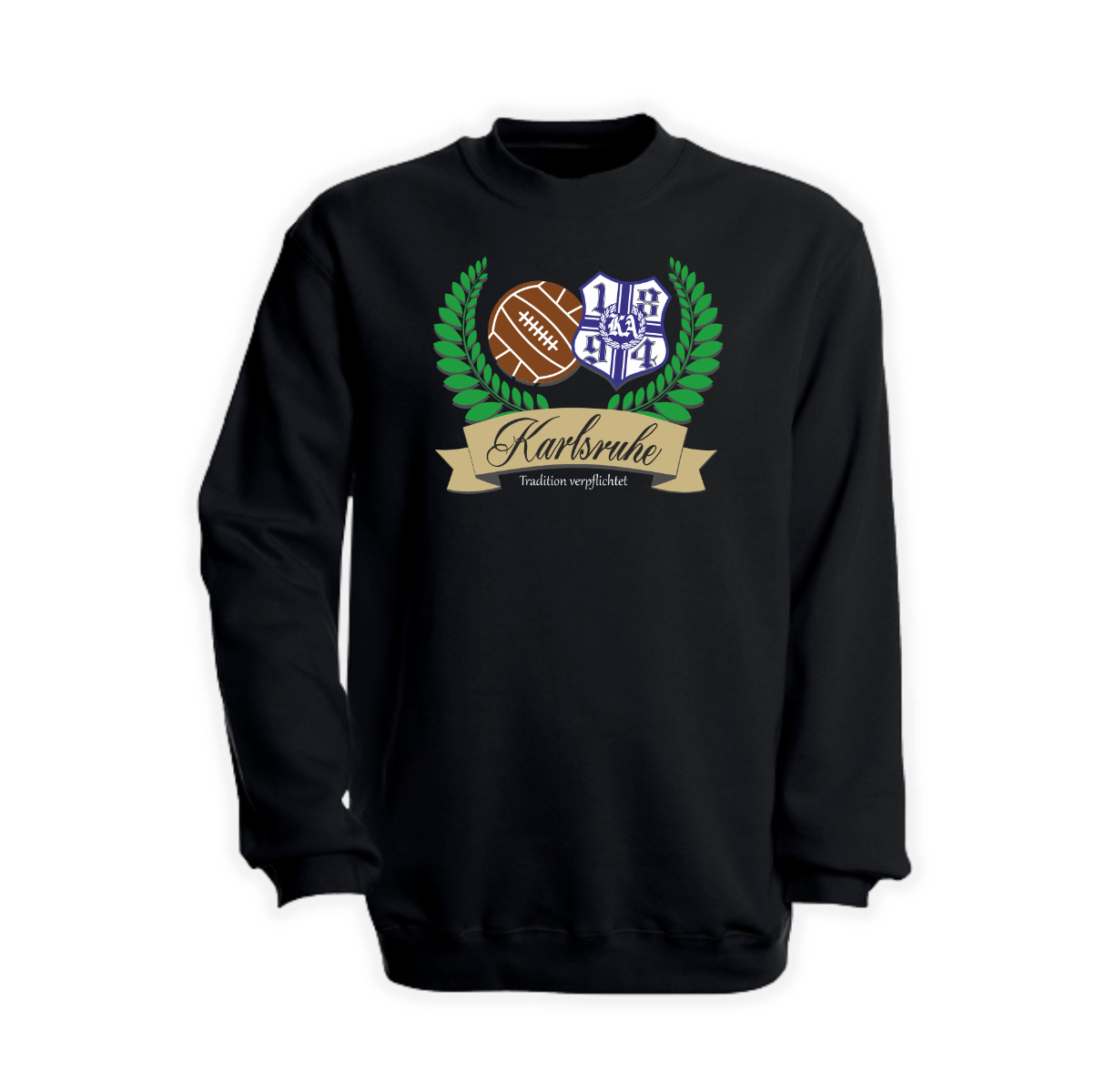 Sweat-Shirt "Karlsruhe - Tradition verpflichtet" schwarz