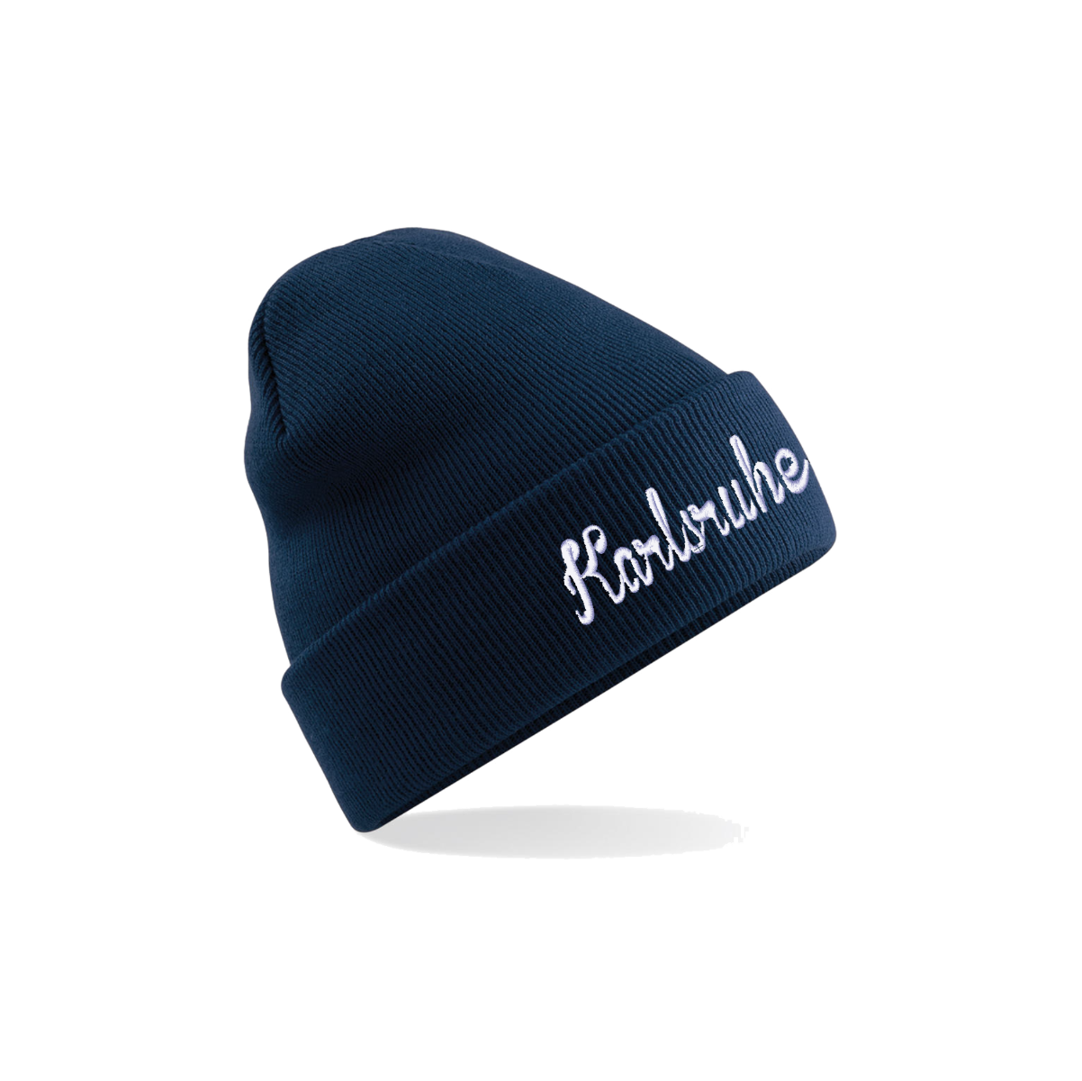 Wollmütze mit Krempe "Karlsruhe" navy