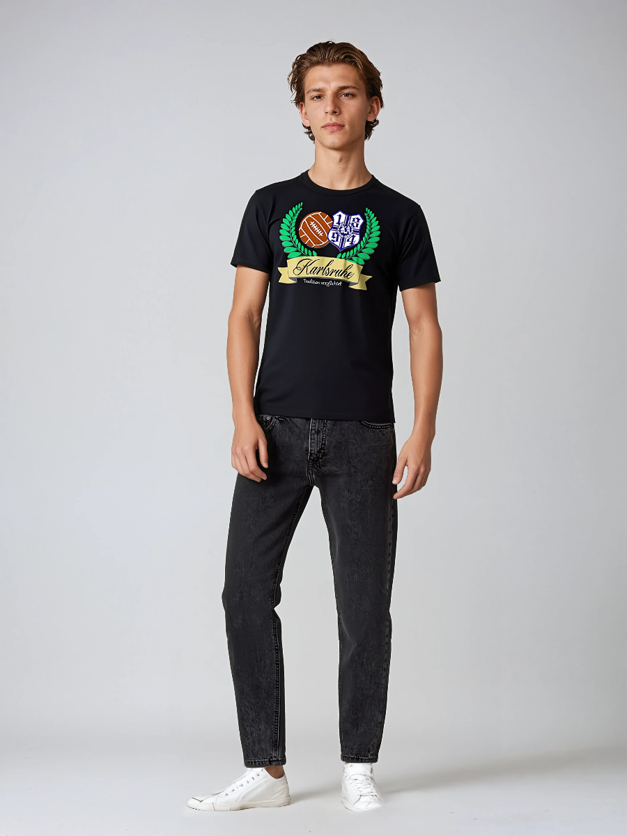 T-Shirt "Karlsruhe - Tradition verpflichtet" schwarz