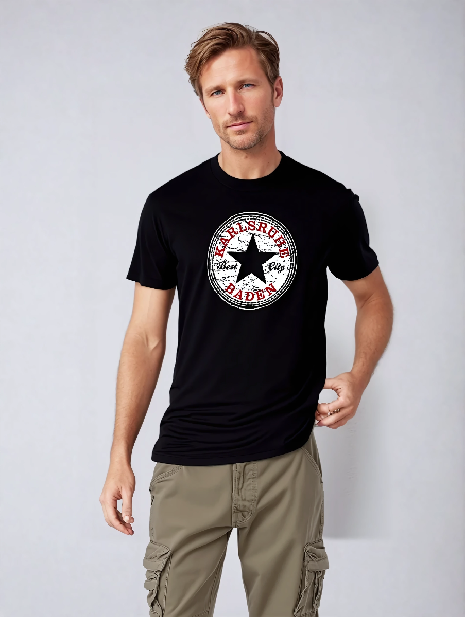T-Shirt "Karlsruhe - Best City" schwarz